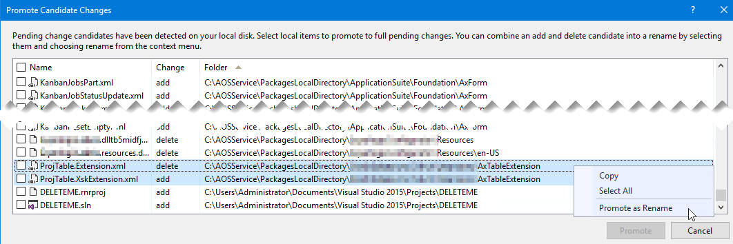 Doing a code merge when a VAR/ISV has renamed an&nbsp;object