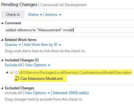 Pending changes with Descriptor file