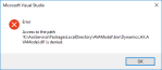 “Access to the path … is denied” error when trying to get DLLs or ...